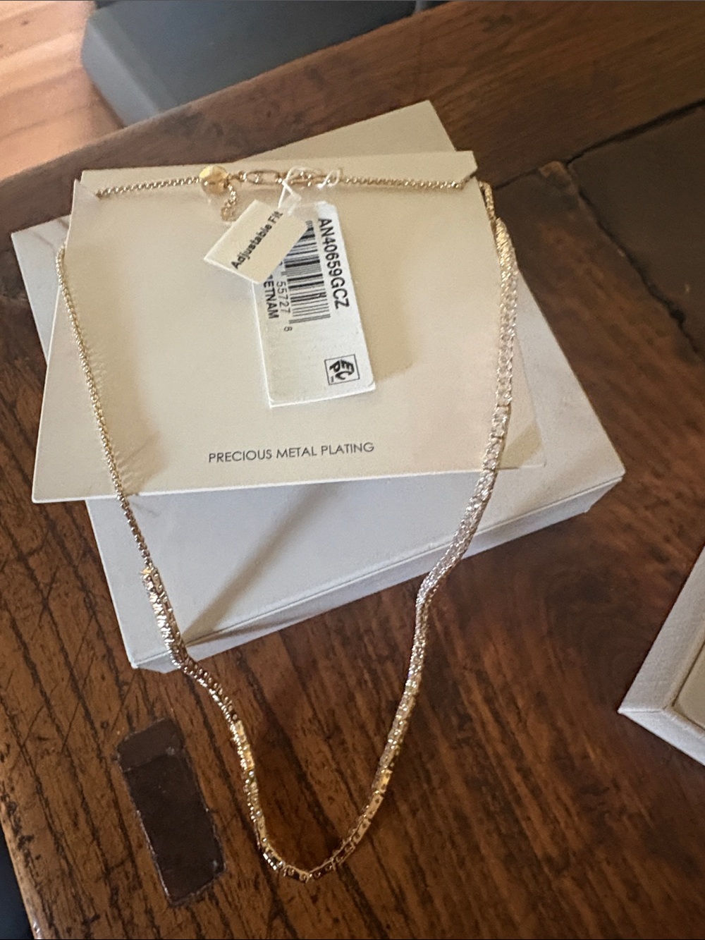 Nadri Gold Love All Adustable Tennis Necklace - Picture 6 of 7